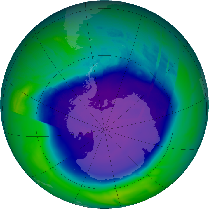 Ozone Map 2008-09-26